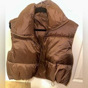 Brown Puffer Vest